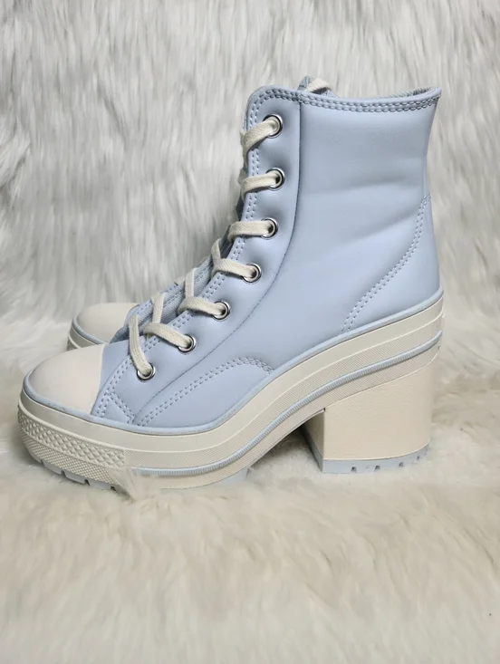 Converse Chuck Taylor All Star De Luxe Heel Blue Women 7 / Unisex 5 NEW - Picture 5 of 8